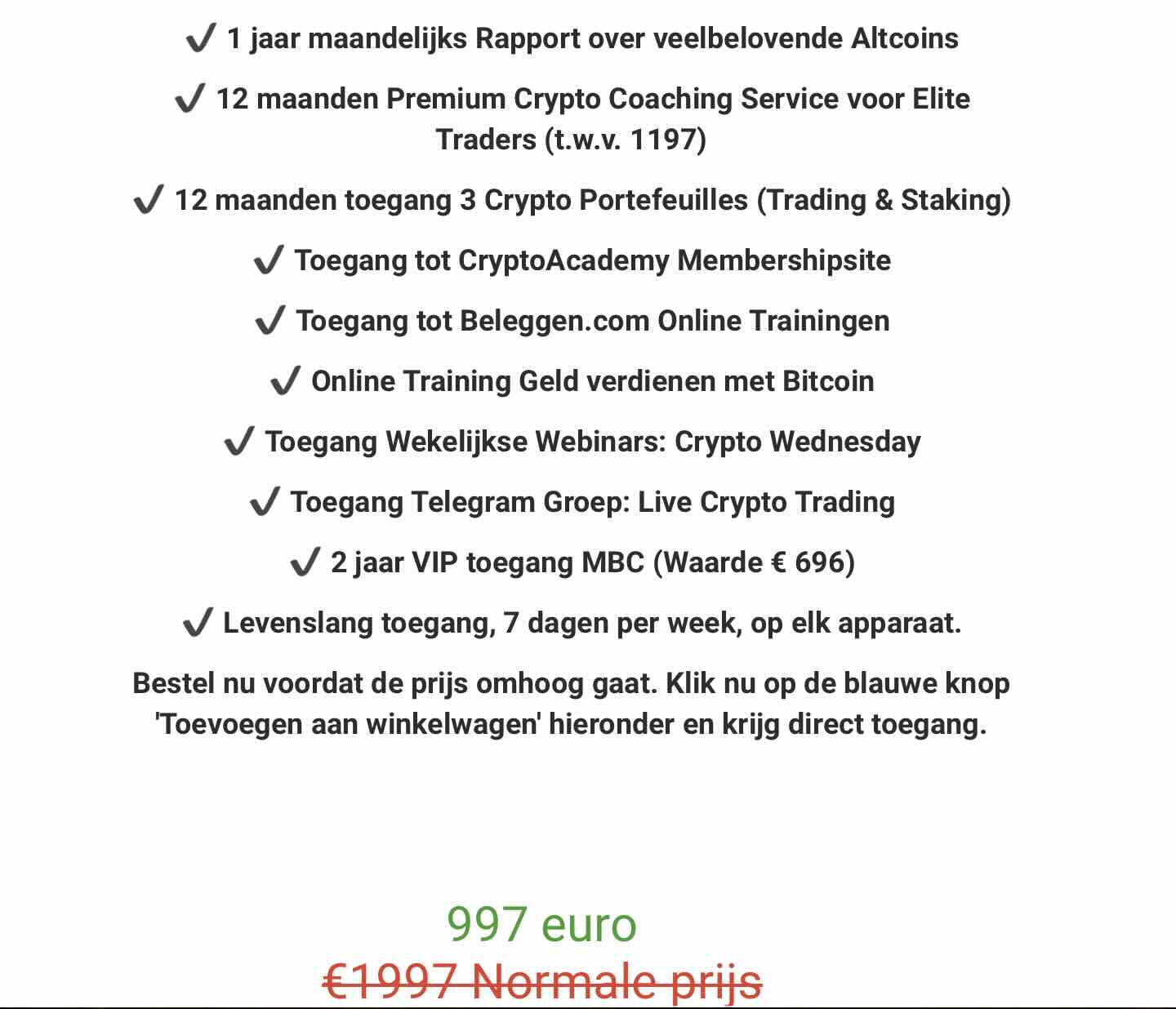 X10 met Crypto: Crypto cursus voor beleggen in crypto -  Cryptocursusvergelijken